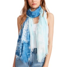 Steve Madden Two-Tone Tie-Dyed Scarf, Blue