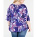 Style & Co Plus Size Printed Off-The-Shoulder Top