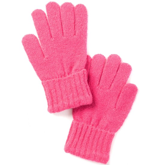 Style & Co Rib Solid Gloves, Pink