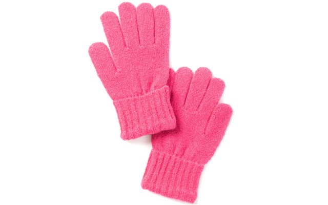 Style & Co Rib Solid Gloves, Pink