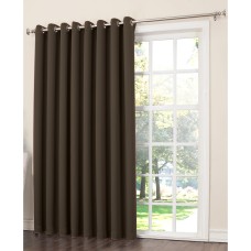 Sun Zero Grant 100″ x 84″ Grommet Top Patio Curtain Panel, Brown