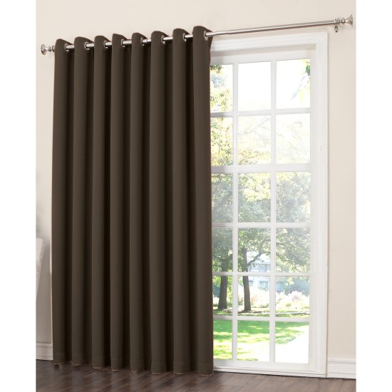  Grant 100″ x 84″ Grommet Top Patio Curtain Panel, Brown