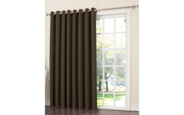  Grant 100″ x 84″ Grommet Top Patio Curtain Panel, Brown