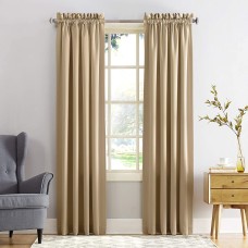 Sun Zero Grant 54″ x 63″ Rod Pocket Top Curtain Panel