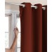  Madison Room Darkening Grommet Curtain Panel, Red, 54x84