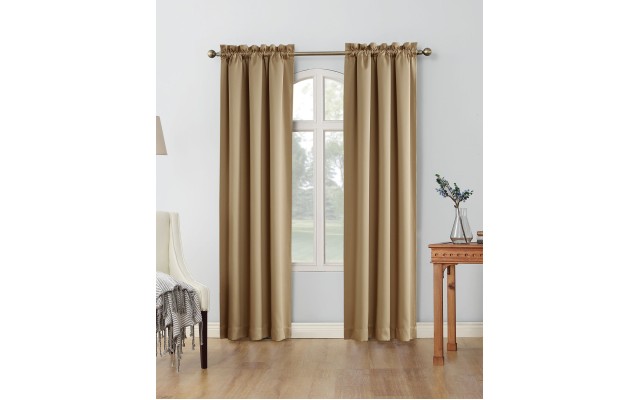  Shaw 80″ x 84″ Theater Grade Extreme Blackout Rod Pocket Curtain Panel Pair