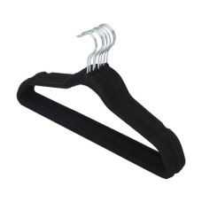 Sunbeam Sunbeam Velvet Hanger, Pack Of Black