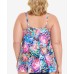  Plus Size Magnolia Tankini Top, Floral Multi, 16W