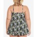  Plus Size Prairie Dance Ruffle Tankini Top, Multi, 24W