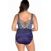  Taj Mahal Strappy-Back One-Piece Swimsuit, Multi, 10