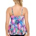  Underwire Tankini Top, 8, Multicolor