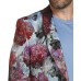  Mens Vibrante Metallic Sportcoat One-Button Blazer Jacket, Pink 46R