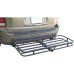  Folding Fold Hitch-Mount Cargo Carrier Mounted Basket Luggage Rack, 500 Lbs Capacity, Black, 53.5 x 19.5 x 6