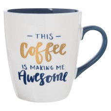 Threshold This Coffee Is Making Me Awesome Jumbo Mug White/Blue