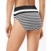  Breaker Bay High-Waist Bikini Bottoms, Black,Medium