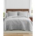  Solid Pelican Reversible 2-Piece Twin Quilt Set Bedding, Grey