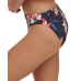  Floral-Print Bikini Bottoms Women’s Swimsuit, Navy, XL