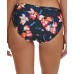  Floral-Print Bikini Bottoms Women’s Swimsuit, Navy, XL