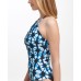  Printed Tankini Top, X-Small, Multicolor