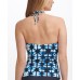  Printed Tankini Top, X-Small, Multicolor