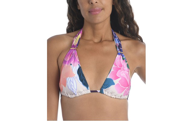  Opulent Oasis Bikini Top Women’s Swimsuit,Multi, 8