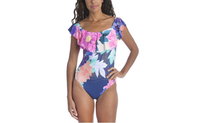  Opulent Oasis One-Piece Swimsuit, Multi, 4