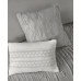  Paloma Full/Queen 5 Piece Cotton Comforter Set, Grey