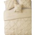  Home Carmen 3-Pc. Ruched Queen Duvet Cover Set Bedding, Taupe