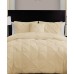  Home Carmen 3-Pc. Ruched Queen Duvet Cover Set Bedding, Taupe