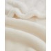  Home High Pile Plush Throw, Ivory, 70X52