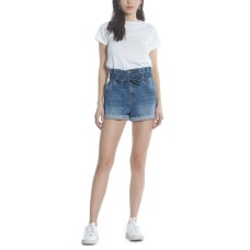 Vigoss Jeans Paperbag Shorts, Dark Wash, 28