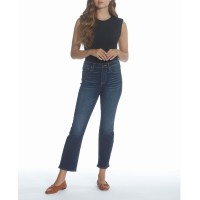 Vigoss Jeans Women’s High Rise Cropped Bootcut Jean, Navy, 28