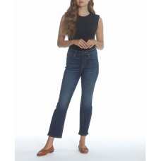 Vigoss Jeans Women’s High Rise Cropped Bootcut Jean, Navy, 28