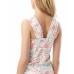  Coastal Printed Draped Convertible Tankini Top, Medium, Multicolor