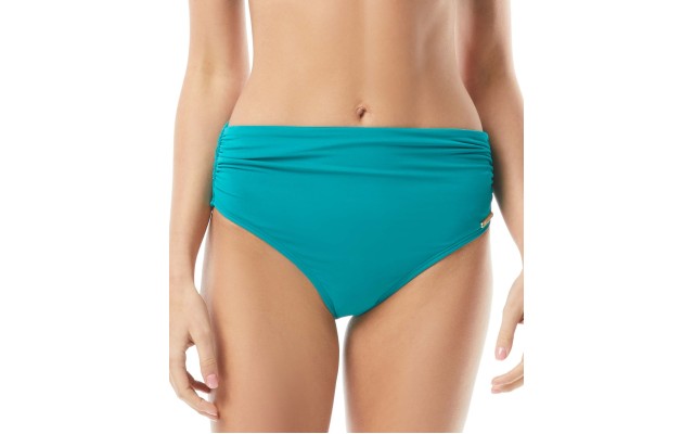  High-Waisted Bikini Bottoms Women’s Swimsuit, Green,S
