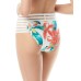  Mesh Elastic High-Waist Bikini Bottoms, X-Small, Multicolor