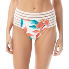 Vince Camuto Mesh Elastic High-Waist Bikini Bottoms, X-Small, Multicolor