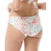  Shirred Printed Bikini Bottoms, X-Small, Multicolor