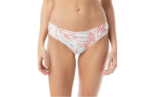  Shirred Printed Bikini Bottoms, X-Small, Multicolor