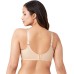  Women’s Plus Size Bodysuede Ultra Full Figure Seamless Underwire Bra, Sand 40DD