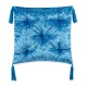 Whim by  Collection CLOSEOUT! Tufted Crushed Velvet 24″ Square Pillow, Blue