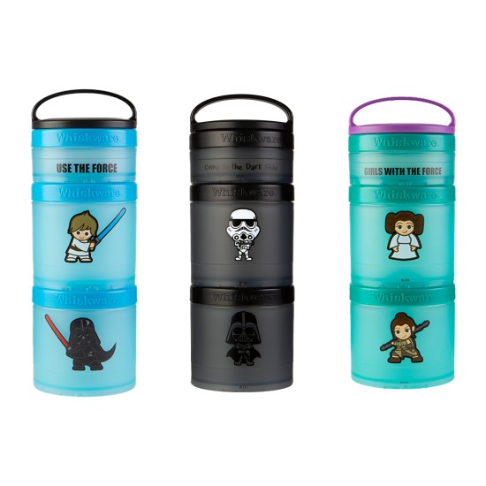  Star Wars Snacking Containers Dishwasher Safe – 3 Pack, Blue, Black, Green