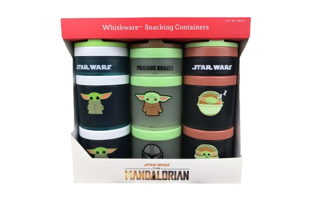  Star Wars Snacking Containers Dishwasher Safe – 3 Pack, White-Green-Orange