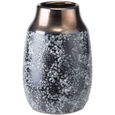 Zuo Stoneware Metal Large Vase, Grey
