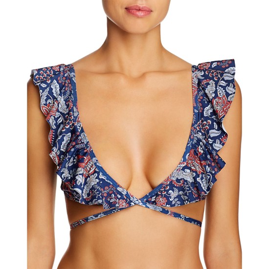 Abilane Top – Blue Flr Basic Bikini Top