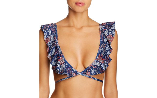 Abilane Top – Blue Flr Basic Bikini Top