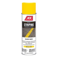 Ace Striper Yellow Solvent-Based Striping Paint Spray 18 oz.