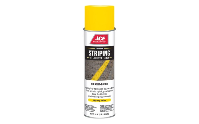  Striper Yellow Solvent-Based Striping Paint Spray 18 oz.