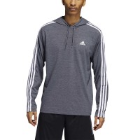 adidas Men’s Pullover Hoodie, Blue, Medium