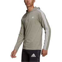 adidas Men’s Pullover Hoodie, Green, Medium